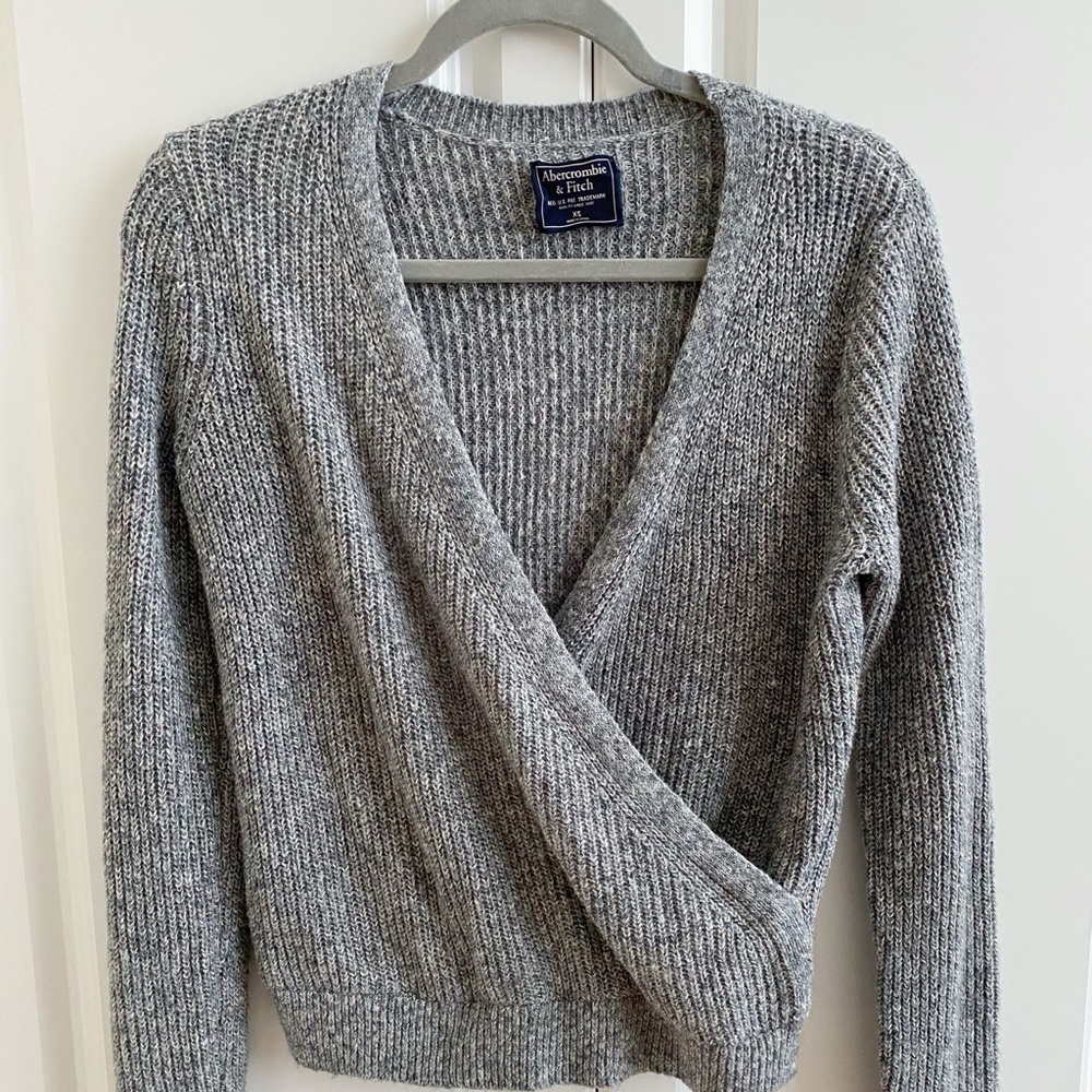 Abercrombie Cross-Neck Knit Sweater
